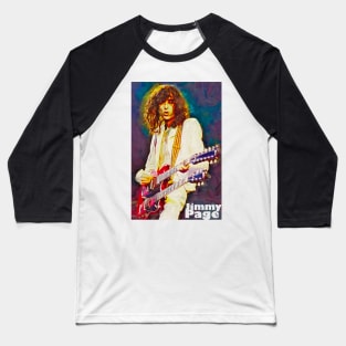 Jimmy Page Guitar Genius Baseball T-Shirt